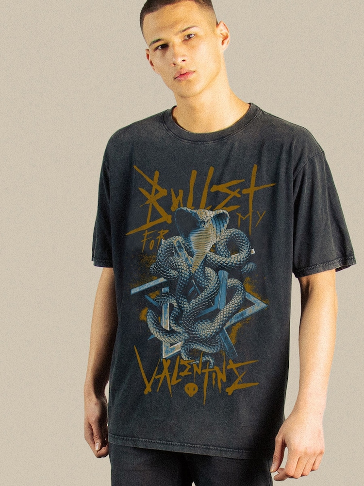 Supacult Black Bullet For My Valentine Music T-Shirt - Image 2 of 4