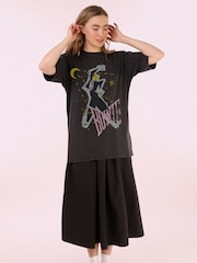Supacult Black David Bowie Serious Moonlight Music T-Shirt - Image 2 of 3