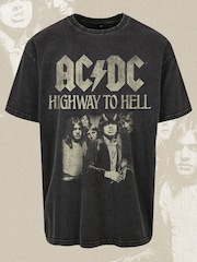 Supacult Black ACDC Highway To Hell Music T-Shirt - Image 3 of 3