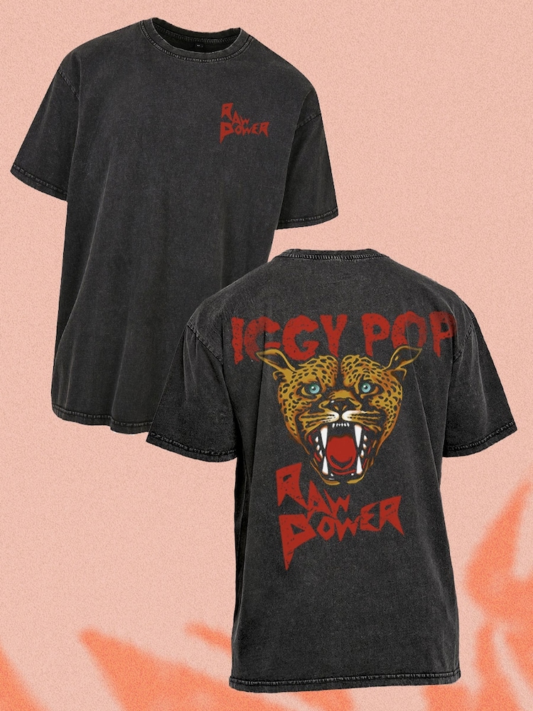 Supacult Black Iggy Pop Raw Power Music T-Shirt - Image 4 of 4