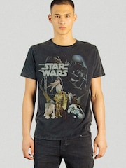 Supacult Black Star Wars New Vintage T-Shirt - Image 2 of 4