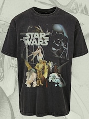Supacult Black Star Wars New Vintage T-Shirt - Image 4 of 4