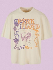 Supacult Natural Pink Floyd Art Deco Music T-Shirt - Image 3 of 3