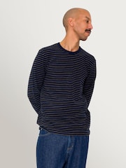 Folk Long Sleeve Textured Stripe T-Shirt - Imagen 1 de 11