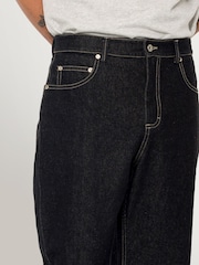 Folk Black Denim Barrel Leg Jeans - Image 9 of 9