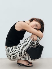 Mango White Pattern Trousers - Image 3 of 6