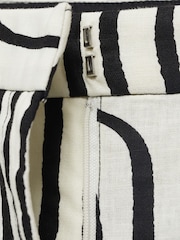Mango White Pattern Trousers - Image 5 of 6