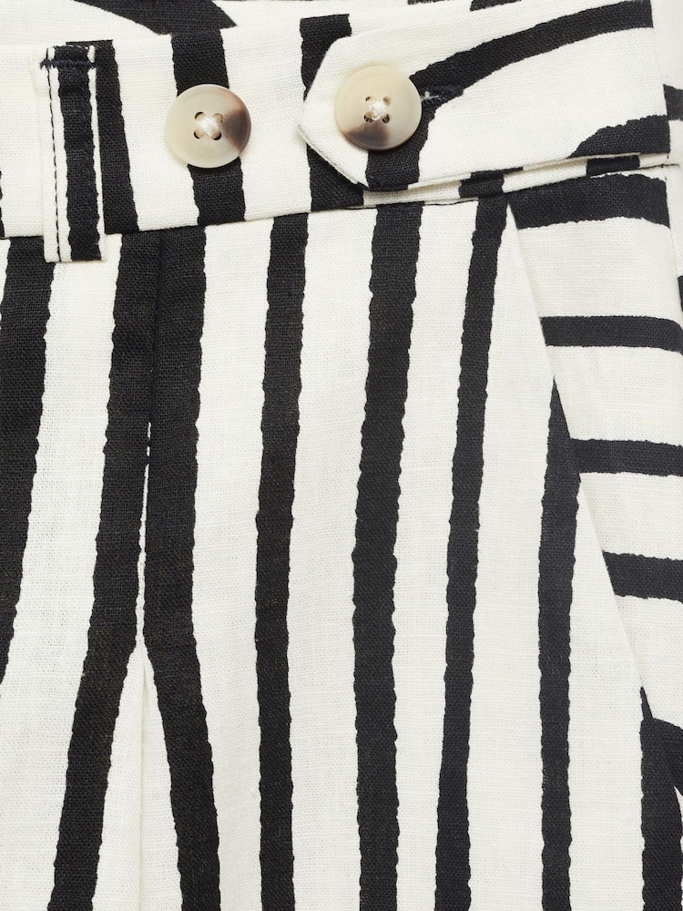 Mango White Pattern Trousers - Image 6 of 6