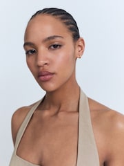 Mango Beige Halter Neck Waistcoat - Image 5 of 9