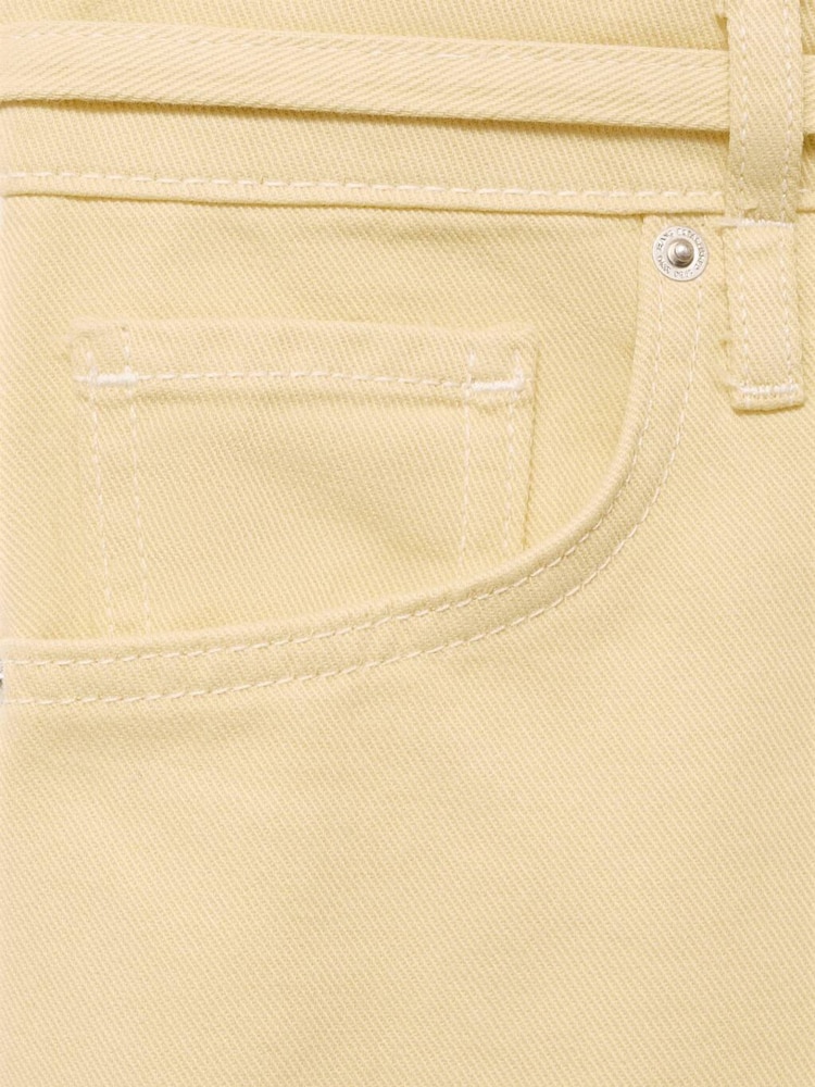 Mango Natural Tie Waist Wide Leg Jeans - Image 7 of 7 Mango Natural Tie Waist Wide Leg Jeans - Image 7 of 7