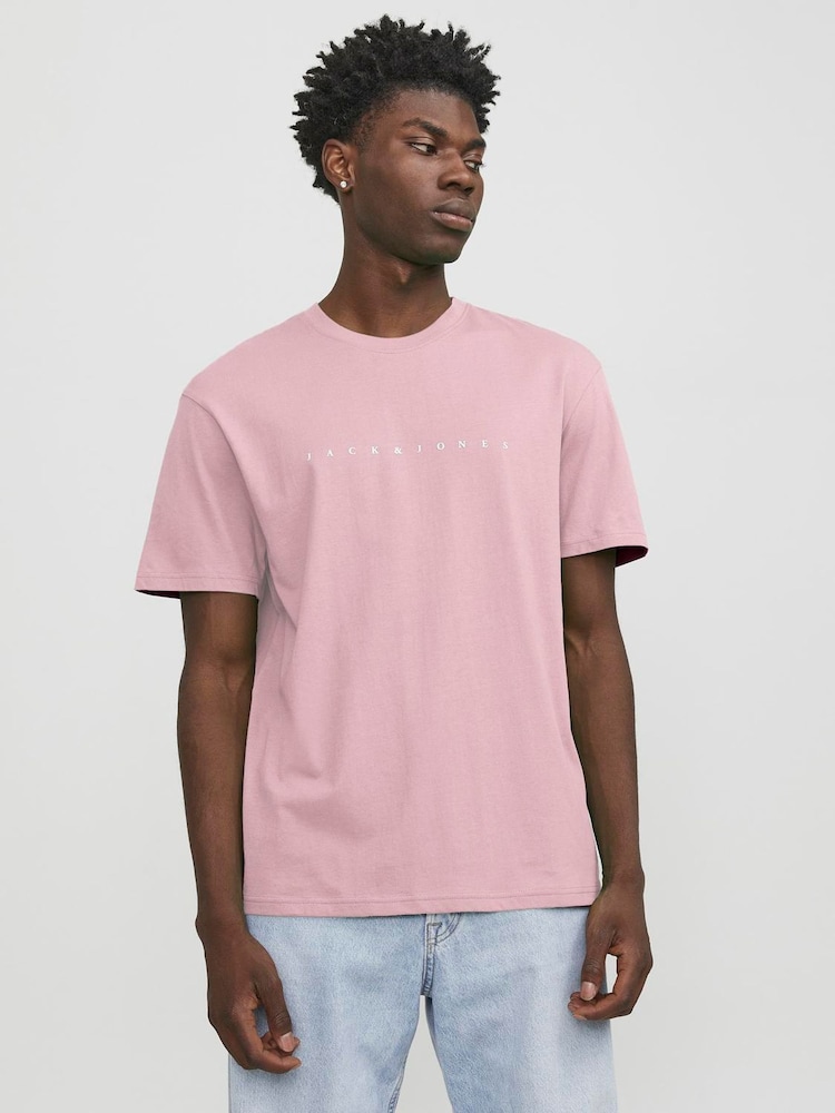 JACK & JONES Pink T-Shirt - Image 1 of 5