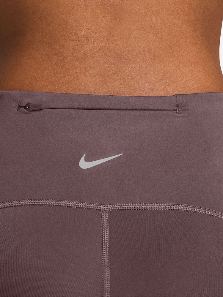 Nike Tattoo Brown Swift High-Waisted 4" Tight Running Shorts with Pockets - Image 6 of 6 Nike Tattoo Brown Swift High-Waisted 4" Tight Running Shorts with Pockets - Image 6 of 6