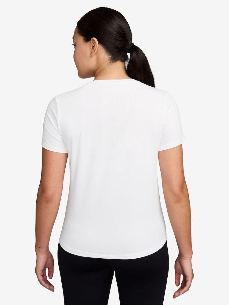 Nike White One Classic Dri-FIT Short Sleeve T-Shirt - Image 1 of 5