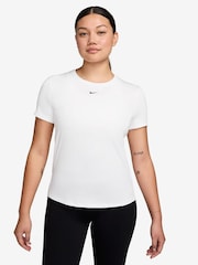 Nike White One Classic Dri-FIT Short Sleeve T-Shirt - Image 2 of 5