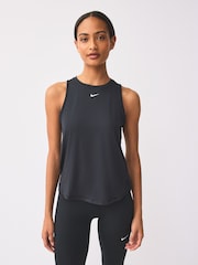 Nike Black One Classic Dri-FIT Vest Top - Image 9 of 13