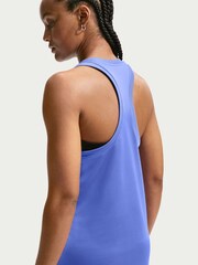 Nike Sapphire Blue Dri-FIT Racerback Tank Vest Top - Image 4 of 5