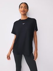 Nike Black/White One Relaxed Dri-FIT Short Sleeve T-Shirt - Image 6 of 7