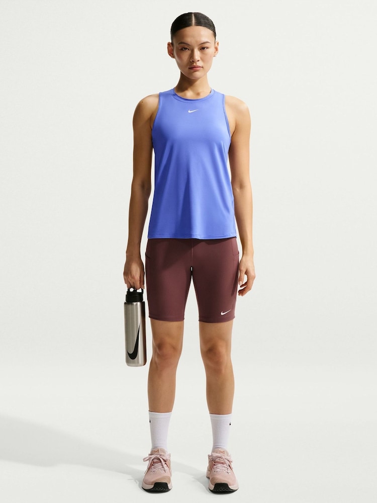 Nike Sapphire Blue One Classic Dri-FIT Vest Top - Image 1 of 8