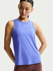 Nike Sapphire Blue One Classic Dri-FIT Vest Top - Image 8 of 8