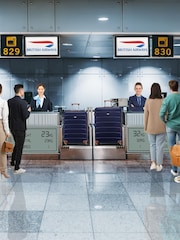Flight Knight Medium & Large Blue Check-In Hold Luggage Hardcase Travel Suitcases Set Of 2 - Image 4 of 8