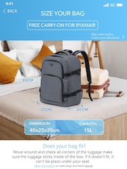 Flight Knight Ryanair Free Carry on Rucksack Backpack - Image 7 of 7