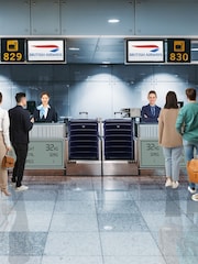 Flight Knight Large Blue Check-In Hold Luggage Hardcase Travel Suitcases Set Of 2 - Image 4 of 8