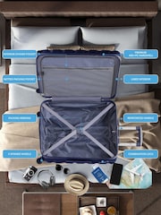 Flight Knight Large Blue Check-In Hold Luggage Hardcase Travel Suitcases Set Of 2 - Image 7 of 8
