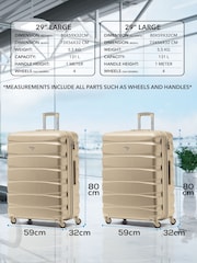 Flight Knight Large Check-In Hold Luggage Hardcase Travel Nude Suitcases Set Of 2 - Image 3 of 8