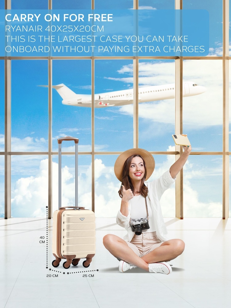 Flight Knight Cream Luggage - Image 2 of 7