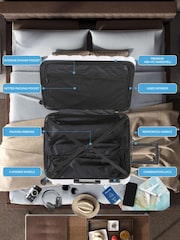 Flight Knight Medium and Large Check-In Hold Luggage Hardcase Travel White Suitcases Set Of 2 - Image 7 of 8