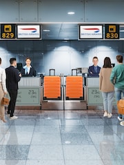 Flight Knight Medium Orange Check-In Hold Luggage Hardcase Travel Suitcases Set Of 2 - Image 4 of 8