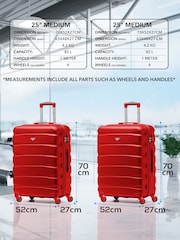Set Of 2 Medium Check-In Hold Luggage Hardcase Travel Suitcases - Image 3 of 8