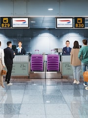 CABIN PRO Purple Set of 2 Medium Check-In Hold Luggage Hardcase Travel Suitcases - Bild 4 von 8