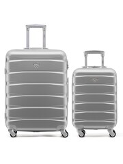 CABIN PRO Silver Set of 2 Medium Check-In & Small Carry-On Hardcase Travel Suitcases - Image 1 of 8