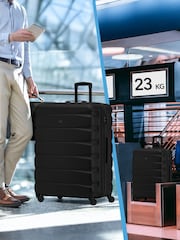 Set Of 2 Medium & Large Check-In Hold Luggage Hardcase Travel Suitcases - Image 8 of 8