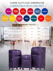 Flight Knight Large Soft Case Checkin Suitcases and Cabin Case Set of 3 - Image 3 of 7