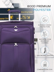 Flight Knight Large Soft Case Checkin Suitcases and Cabin Case Set of 3 - Image 4 of 7