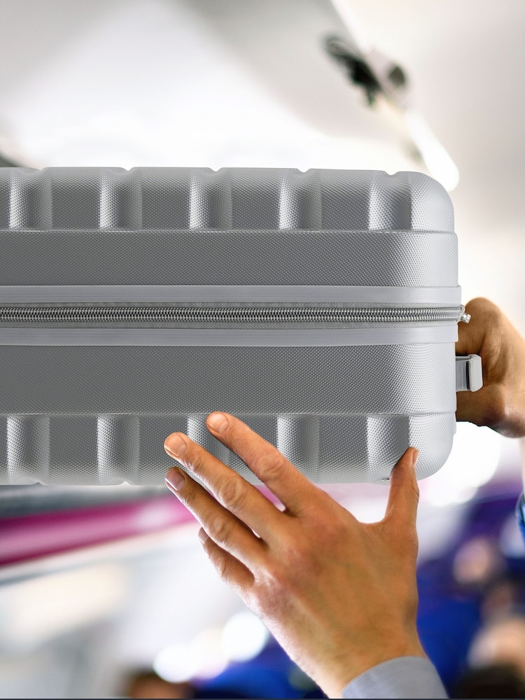 Flight Knight Silver 55x35x25cm 4 Wheel ABS Hard Case Cab Luggage - Image 7 of 7