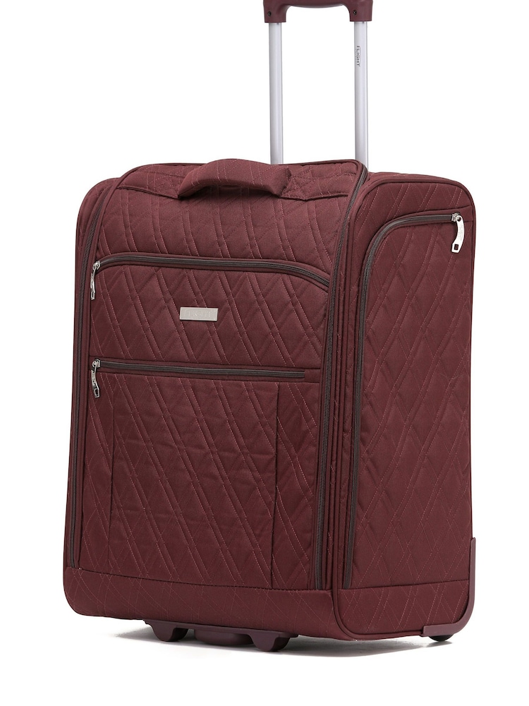 Flight Knight 56x45x25cm Easy Jet Overhead Soft Case Cabin Carry On Suitcase Hand Mono Canvas Luggage - Image 1 of 7