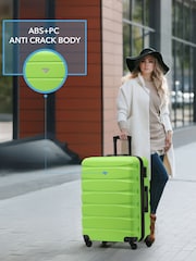 Flight Knight Medium Green Check-In Hold Luggage Hardcase Travel Suitcases Set Of 2 - Image 5 of 8