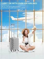 Flight Knight 55x35x20cm 4 Wheel ABS Hard Case Cabin Carry On Hand Luggage - Image 2 of 7