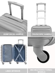 Flight Knight 55x35x20cm 4 Wheel ABS Hard Case Cabin Carry On Hand Luggage - Image 5 of 7