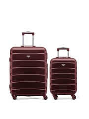 Flight Knight Medium Purple Check-In and Small Carry-On Hardcase Travel Suitcases Set Of 2 - Image 1 of 8