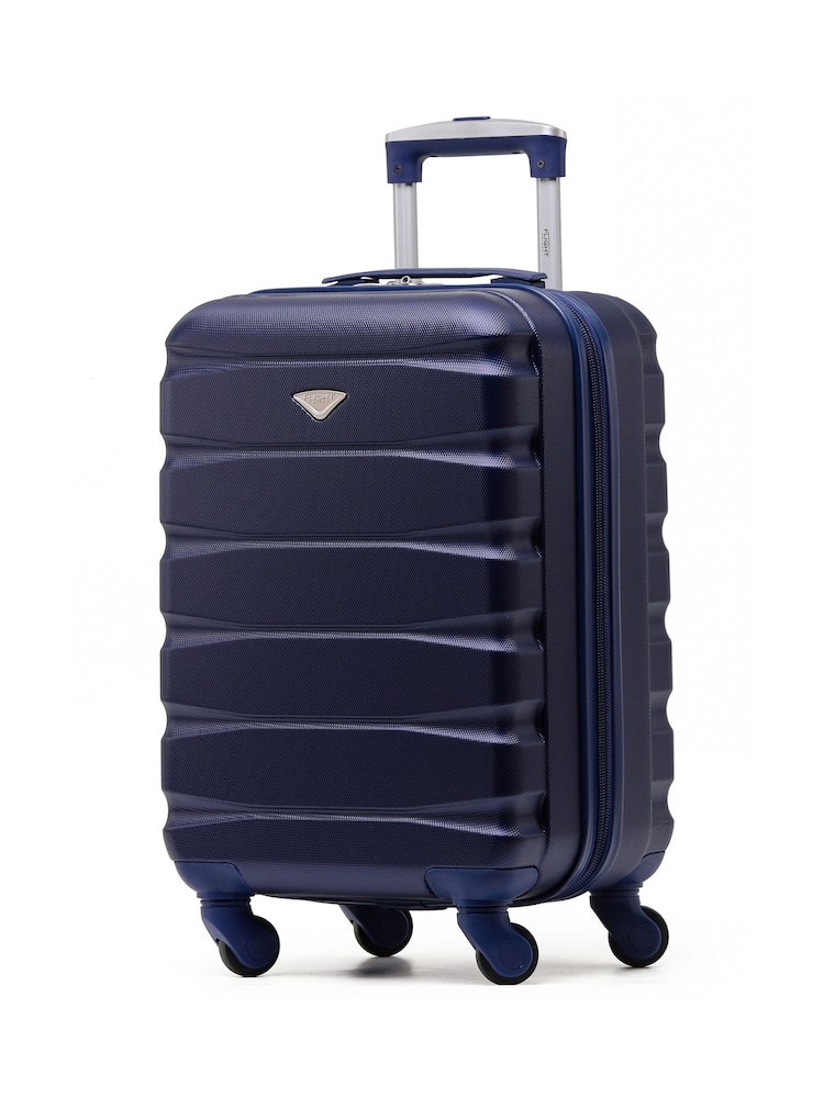 Flight Knight Blue 55x35x25cm 4 Wheel ABS Hard Case Cab Luggage - Image 1 of 7