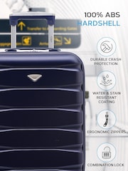 Flight Knight Blue 55x35x25cm 4 Wheel ABS Hard Case Cab Luggage - Image 4 of 7