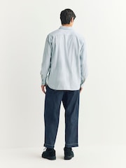 Universal Works Blue Square Pocket Brushed Cotton Shirt - Image 3 of 6