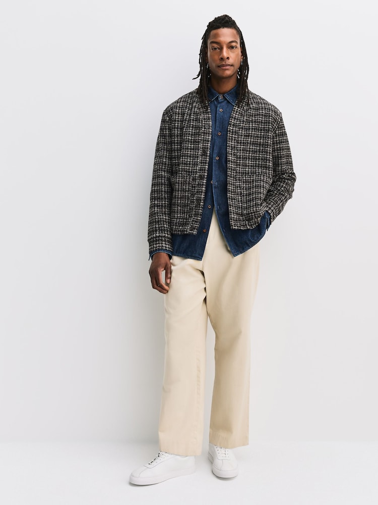 Universal Works Advance ジャカード チェック カーディガン - 画像 2 / 6