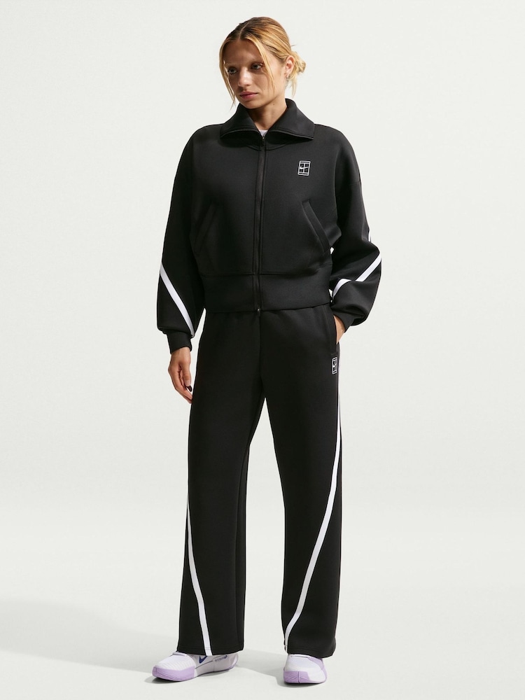 Nike Black Advantage Dri-FIT Mid Rise Tennis Joggers - Image 1 of 5