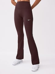 Nike Magenta Pink One High Waisted Wide Leg Leggings - Image 5 of 10