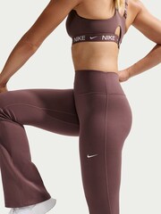 Nike Magenta Pink One High Waisted Wide Leg Leggings - Image 8 of 10